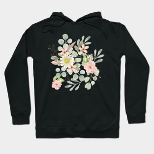 Pastel watercolor floral Hoodie